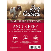 Dog Cuisine angus beef small breed 