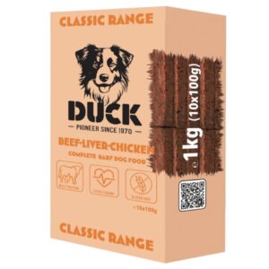 Duck kompleet rund,lever,kip 1kg