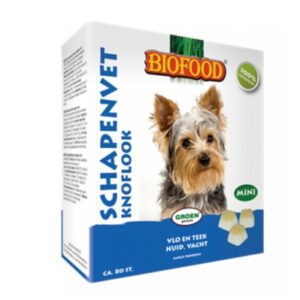 Biofood schapenvetbonbons knoflook mini 80 stuks