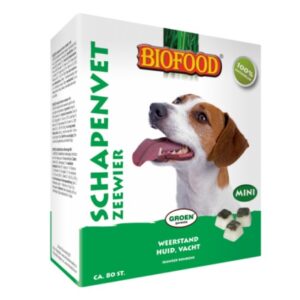 Biofood schapenvetbonbons zeewier mini 80 stuks
