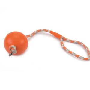 Rubberen bal met koord