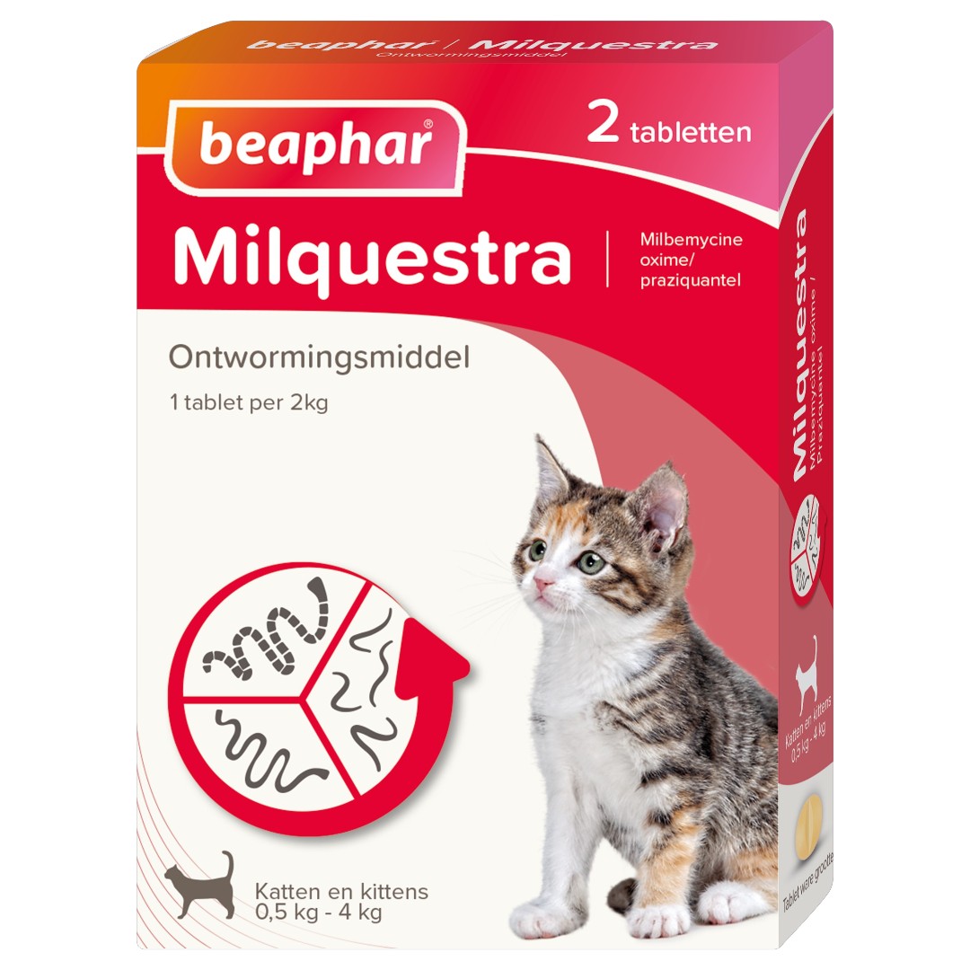 Beaphar milquestra kitten/kat 2 tabletten