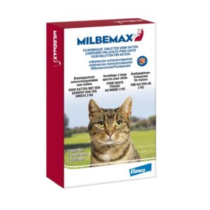 Milbemax volwassen kat 2 tabletten