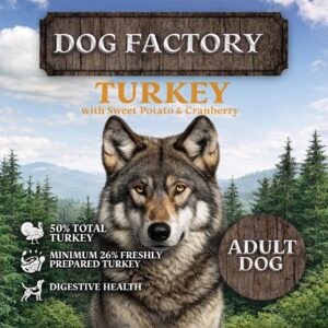 Dogfactory Adult medium Turkey 12 kg