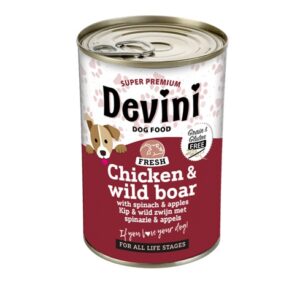 Devini dog chicken and wild boar 400 gram