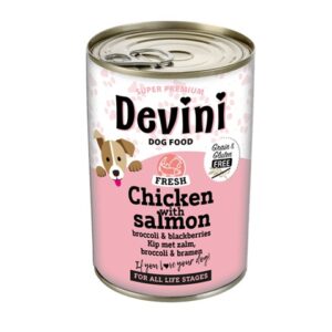 Devini dog chicken and salmon 400 gram