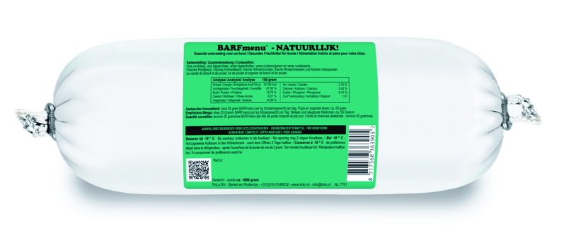 Barfmenu Natuurlijk 10x500 gram