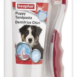 Beaphar tandenborstel & pasta puppy