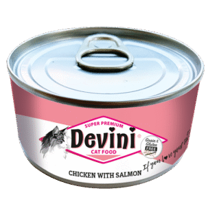 Devini cat pure chicken and salmon 70 gram