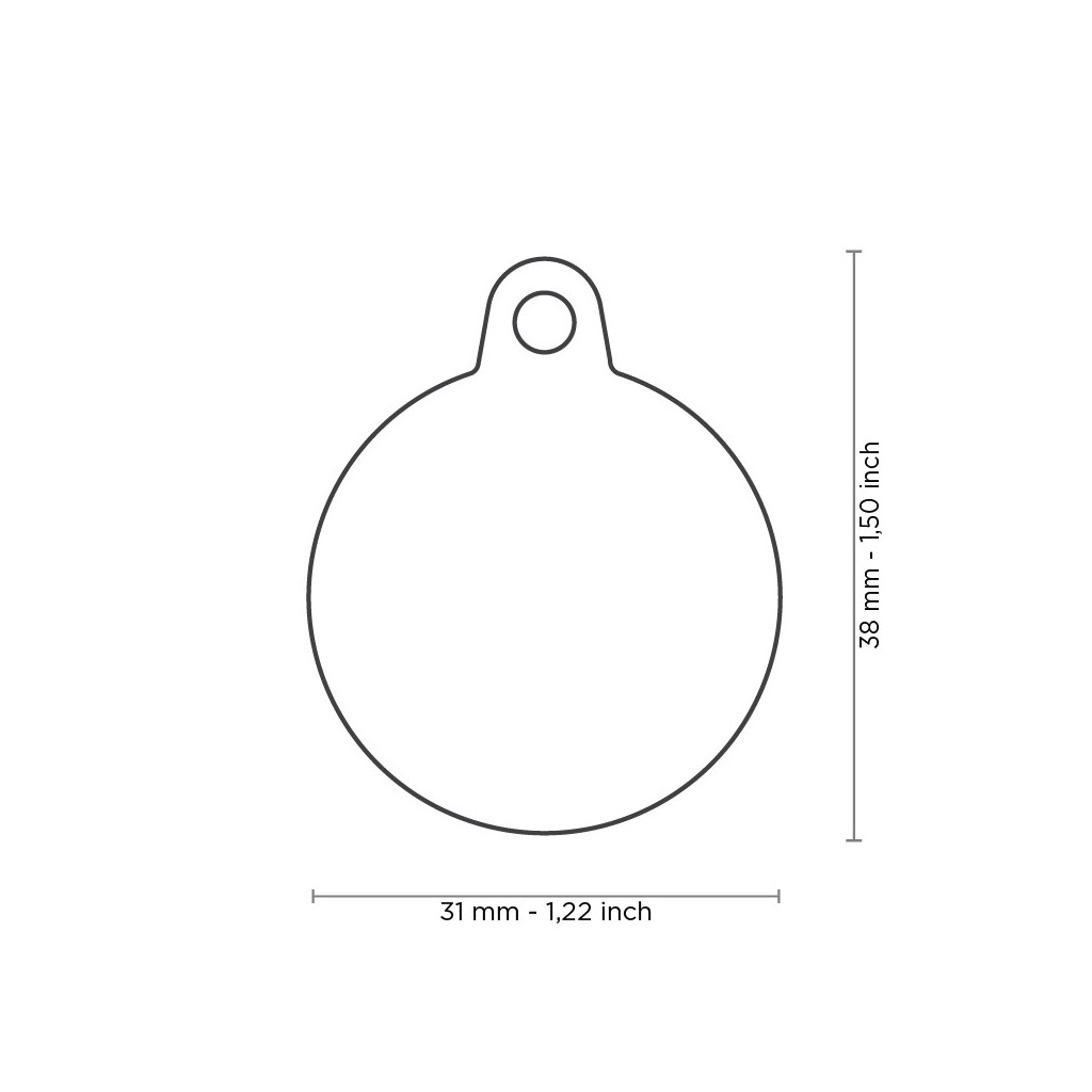 Silent penning rondje 5 kleuren