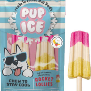Pup ice raket - 2 stuks - aardbei, yoghurt & banaan