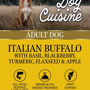 Dog Cuisine italian buffalo 
