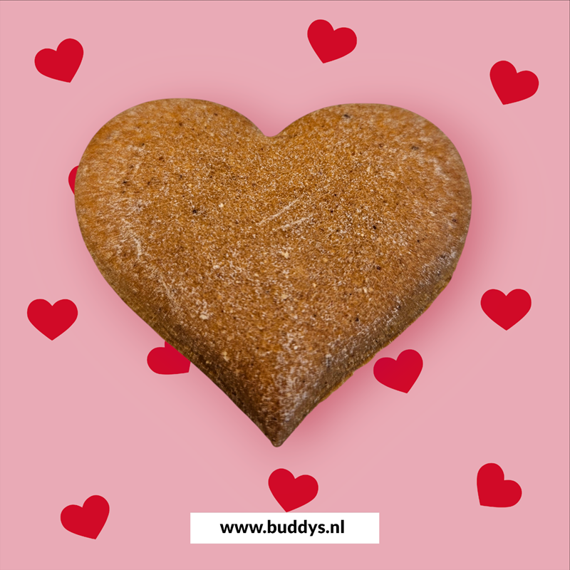 Ambachtelijke handgemaakte hartje koekje pindakaas 