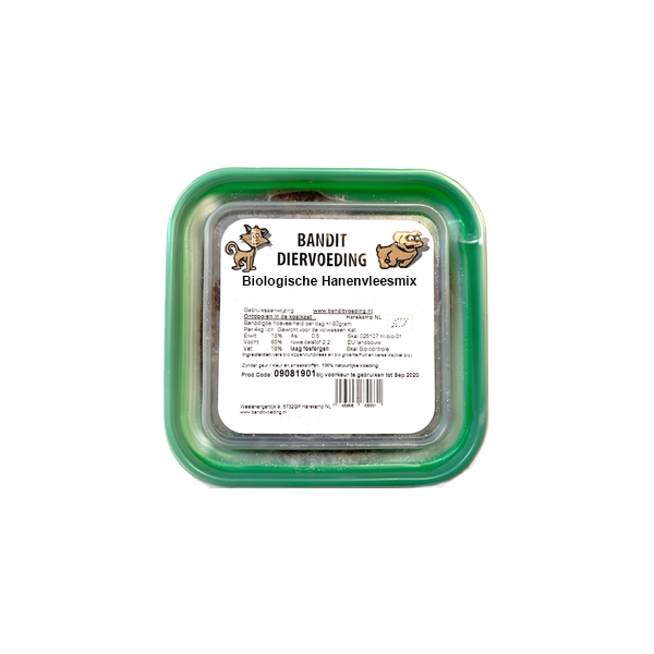 Bandit bio hanenvlees mix 480 gram 12 stuks