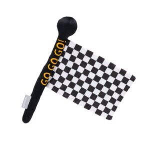 Pluche hondenspeelgoed finish vlag