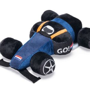 Pluche hondenspeelgoed raceauto