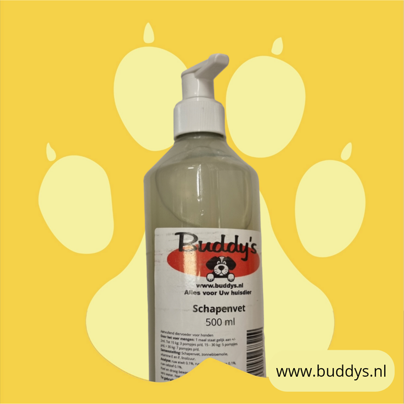 Buddy's natuurlijke schapenvet 500 ml