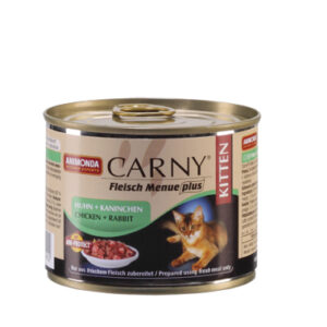 Carny blikje kitten kip en konijn 200 gram