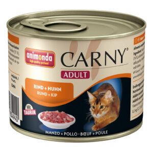 Carny blikje adult rund en kip 200 gram