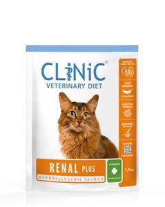 Clinic cat renal plus salmon 1,5 kg