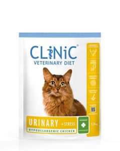 Clinic cat urinary + stress chicken 1.5 kg
