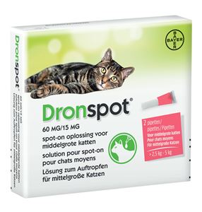 Dronspot spot-on ontworming medium kat 