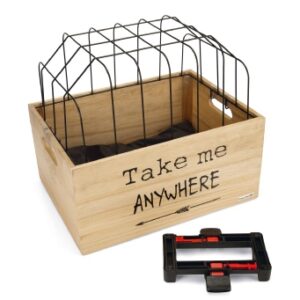 Fietsmand hout met kap Journey