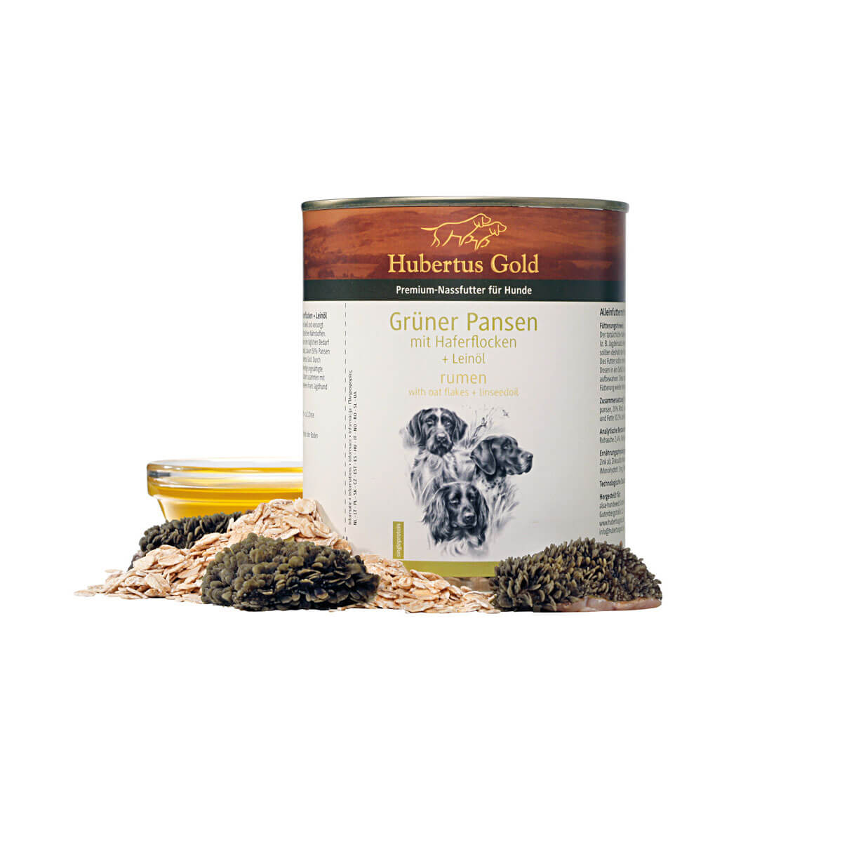 Hubertus Gold blik menu groene pens 800 gram