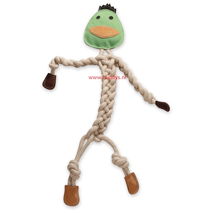 Hugglehounds naturals Dilly Duck Rope Knottie