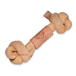 Hugglehounds naturals leather bone