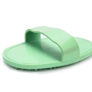 Rubber massageborstel ovaal mint