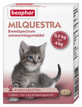 Beaphar milquestra kitten/kat 2 tabletten