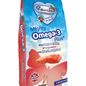 Renske mighty omega 3 plus zalm & rijst geperst 15 kg