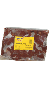 Graafbarf runderlever 6 x 1 kg zakje