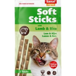 Sanal snack kat soft stick lam en rijst