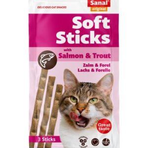Sanal snack kat soft stick zalm en forel