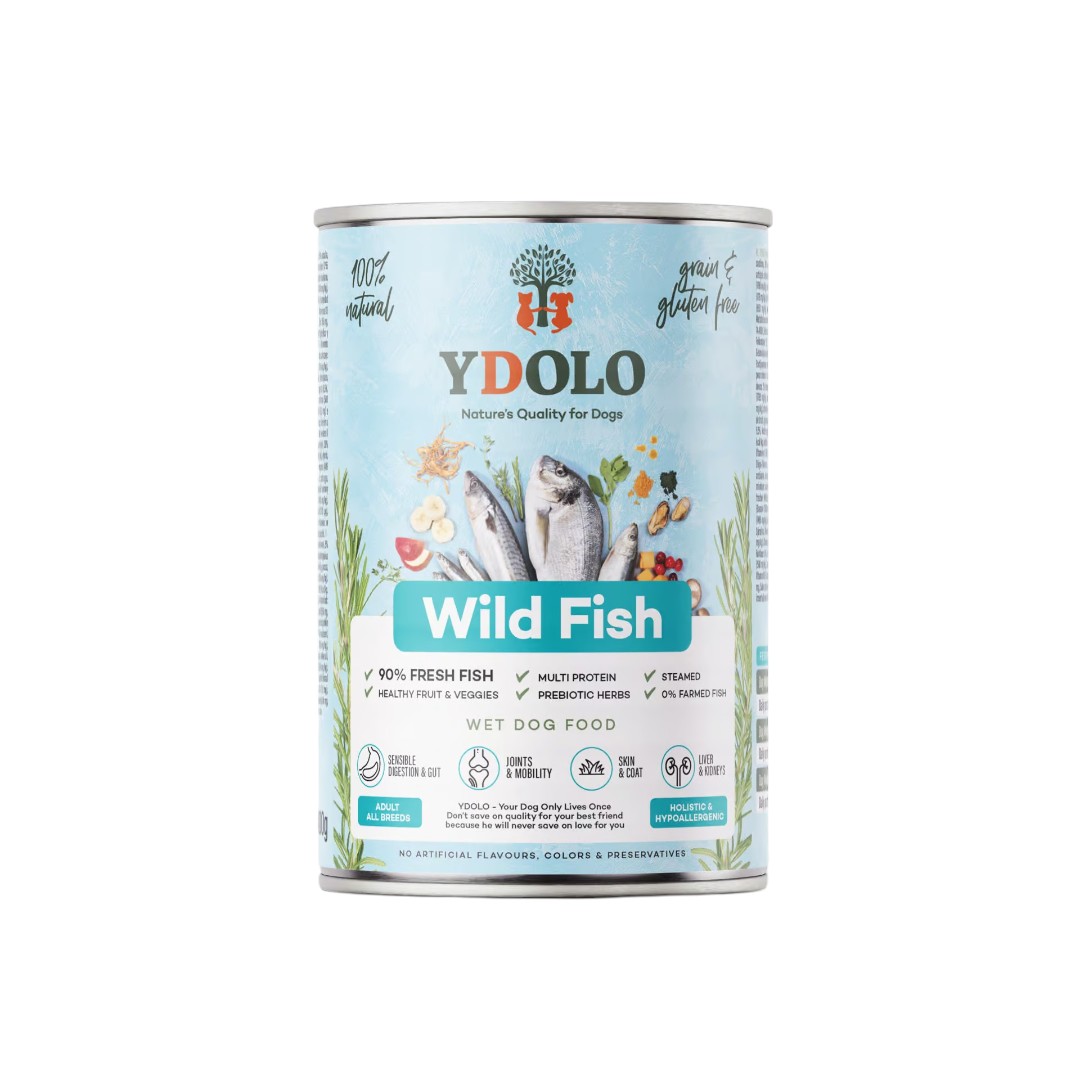 Ydolo natvoer wild fish 400 gram