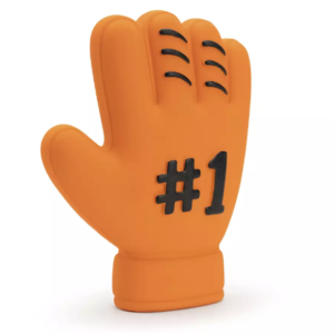 Wk kiepers handschoen oranje met piep