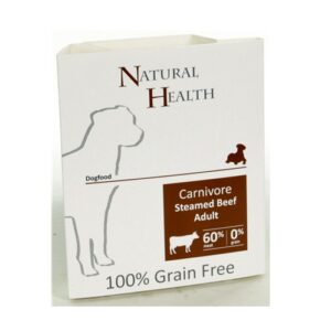 Natural Health Dog Steamed Carnivore Beef 395 gram