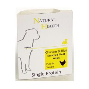 Natural Health Dog Steamed P&S Chicken & Rice 395 gram