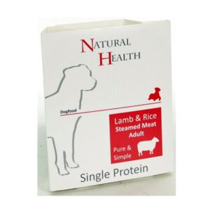 Natural Health Dog Steamed P&S Lamb & Rice 395 gram