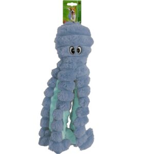 Octopus corduroy met piep blauw